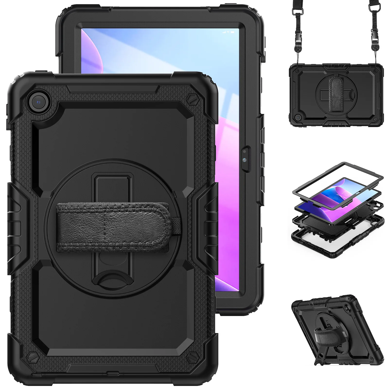 Lenovo Tablet Plus Accessories - Capa com Suporte e Alça para
