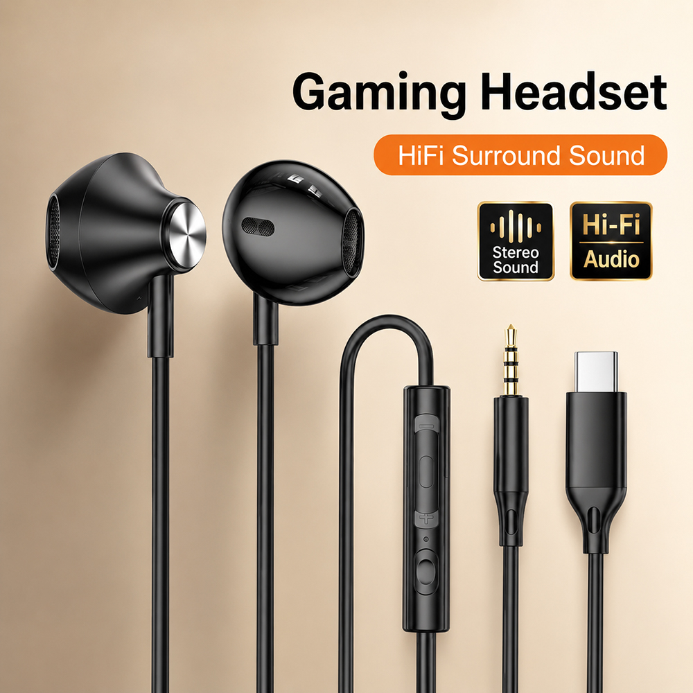Xiaomi Tablet Accessories - Fones de ouvido surround hifi, som