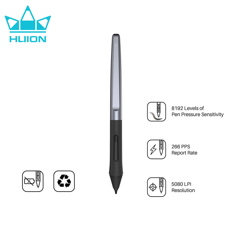Huion Tablet Accessories - HUION PW100 Caneta Digital Stylus Sem