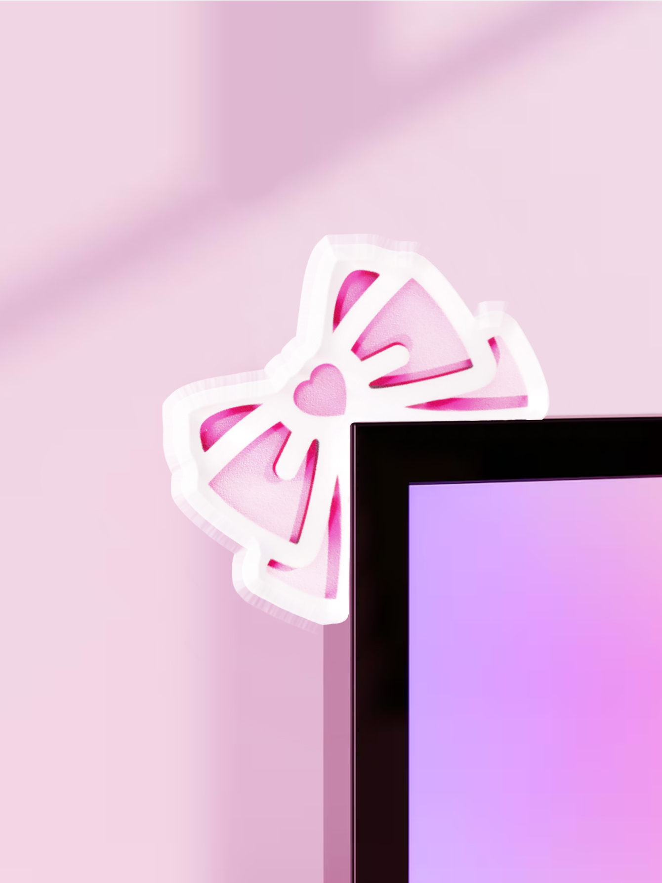Tablet Lap Desk - Kawaii arco monitor decoração rosa acrílico
