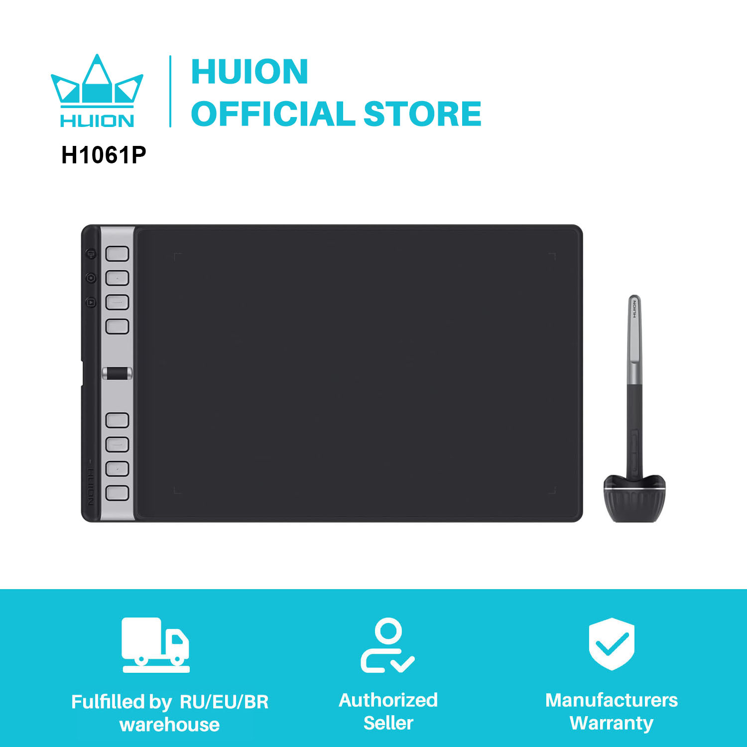 Huion Tablet Accessories - Tablet de desenho HUION-Inspiroy 2 L