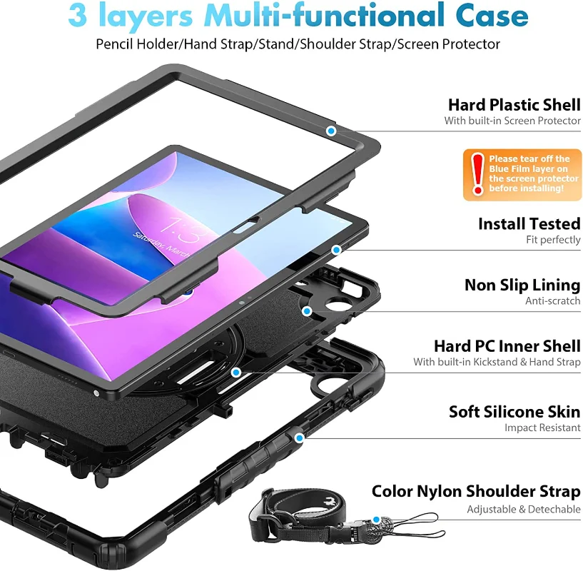 Capa com Suporte e Alça para O - Lenovo Tablet Plus Accessories avaliação e preço
