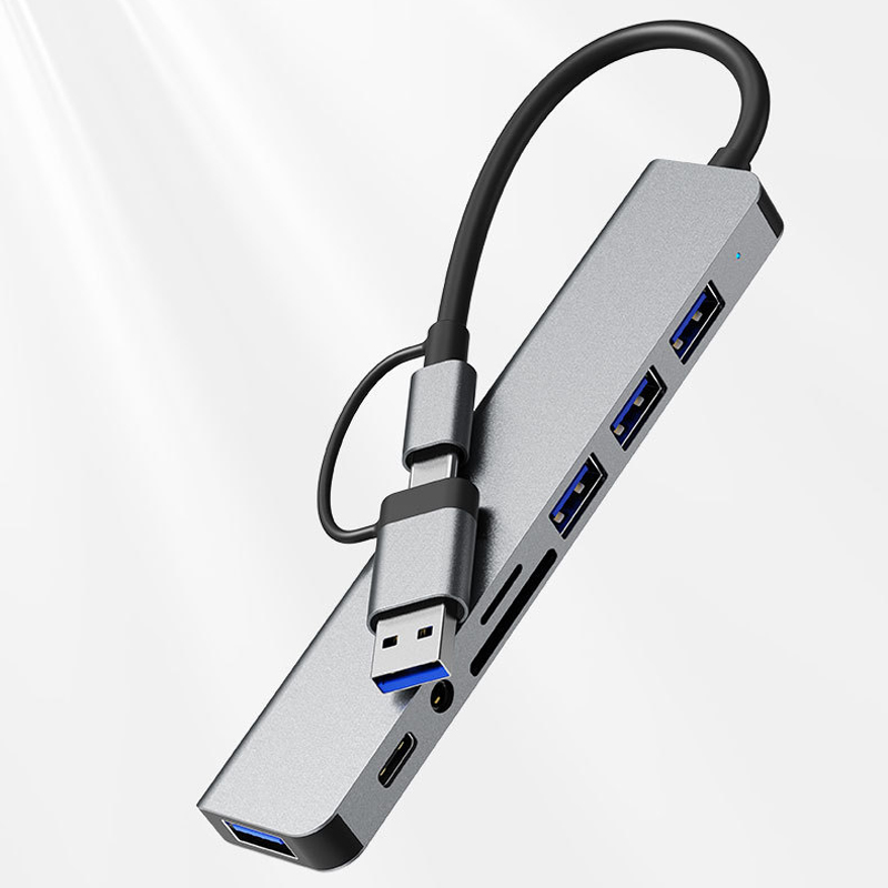 Hub USB Tipo-C 3.0 8 em 1 com  - Usb Hub Type C avaliação e preço