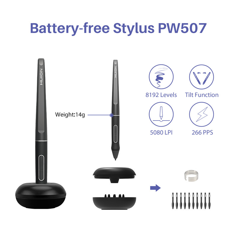 Huion kamvas pro 16 caneta de  - Huion Tablet Accessories avaliação e preço