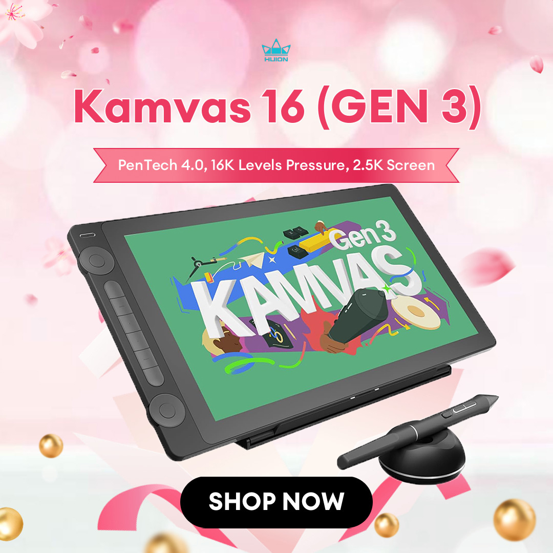 Huion Kamvas 16 (Gen 3) Monito - Huion Tablet Accessories avaliação e preço